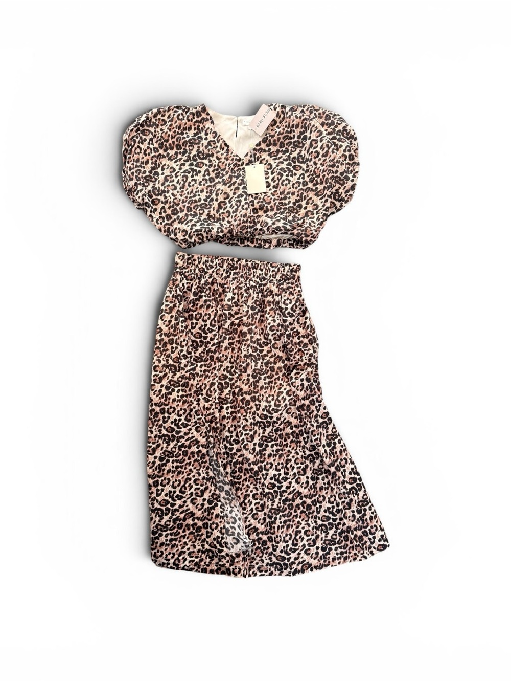 Entro Leopard-Print Two-Piece Set